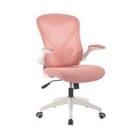 Офис стол RFG Jolly White W, дамаска и меш, Tilt механизъм, до 120 kg,... - 1