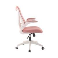 Офис стол RFG Jolly White W, дамаска и меш, Tilt механизъм, до 120 kg,... - 2