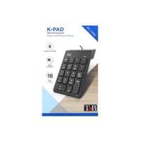 Клавиатура TNB с цифри K-PAD, с кабел 1.2 m, USB - 3