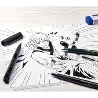 Faber-Castell Комплект Pitt Manga Starter, молив, писец и... - 1