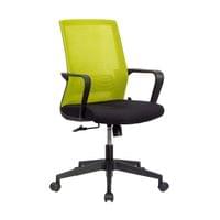 Офис стол RFG Smart W, дамаска и меш, Tilt механизъм, до 120 kg, черна... - 3