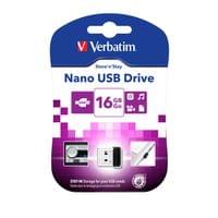 USB флаш памет Verbatim Nano, USB 2.0, 16 GB, черна - 3