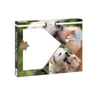 Nassau Комплект рисуване по номера Куче, с 24 бои и 4 четки - 1