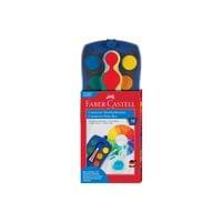 Faber-Castell Акварелни бои Connector, 12 цвята, синя палитра - 1