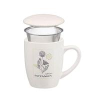 Чаша Vessia Botanic, порцеланова, с филтър и капак, 340... - 2