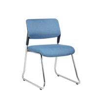 Посетителски стол RFG Evo 4S M, текстил, метална основа, до 120 kg, син,... - 1