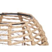 Настолна лампа Giftdecor, кръгла, с въже, кафява - 2 Настолна лампа Giftdecor, кръгла, с въже, кафява - 2