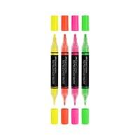 Faber-Castell Акрилен маркер Black Edition, 4 неонови цвята - 2