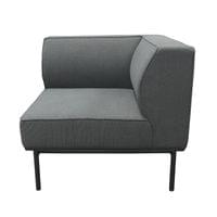 Модул RFG Klark, ъглов, текстил, 800 х 800 х 720 mm, сив - 2