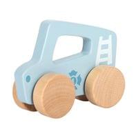 Small Foot Количка за бутане, дървена, синя - 2