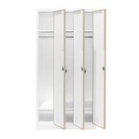 Гардероб RFG, троен, метален, с 6 врати, 900 х 450 х 1850... - 2