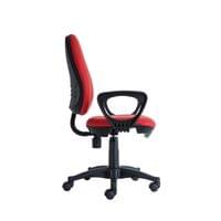 Ергономичен стол RFG Presto Black, екокожа, до 130 kg, червен - 2 Ергономичен стол RFG Presto Black, екокожа, до 130 kg, червен - 2