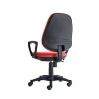 Ергономичен стол RFG Presto Black, екокожа, до 130 kg, червен - 4 Ергономичен стол RFG Presto Black, екокожа, до 130 kg, червен - 4