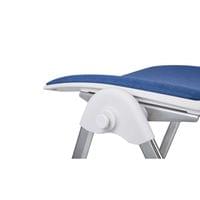 Посетителски стол RFG Sweet Chrome White, дамаска и полипропилен, до 120... - 2