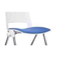 Посетителски стол RFG Sweet Chrome White, дамаска и полипропилен, до 120... - 12