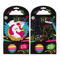 Moxy Книжка за оцветяване, неонова, 40 листа, асорти, 12... - 1