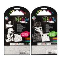 Moxy Книжка за оцветяване, неонова, 40 листа, асорти, 12... - 2