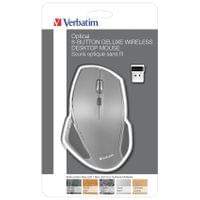 Мишка Verbatim Blue Led, ергономична, безжична, 8 бутона,... - 2