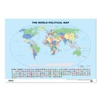 Стенна карта на света, политическа, 100 x 70 cm - 1