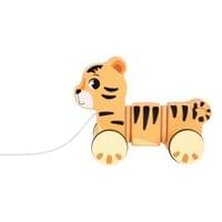 Small Foot Тигър Сафари, за дърпане, дървен - 3 Small Foot Тигър Сафари, за дърпане, дървен - 3