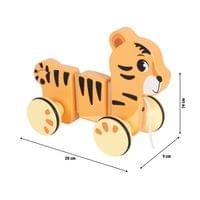 Small Foot Тигър Сафари, за дърпане, дървен - 7 Small Foot Тигър Сафари, за дърпане, дървен - 7