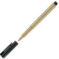 Faber-Castell Маркер Pitt Artist Pen, объл, 1.5 mm, златист - 1