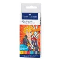 Faber-Castell Маркер Pitt Manga Shonen, 6 броя - 1