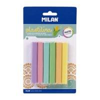 Milan Пластилин, 6 пастелни цвята, 70 g - 1