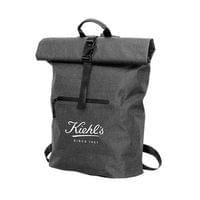 Раница Rolltop, водоустойчива, с джоб, 300D RPET, 40 х 60 cm, черна - 1