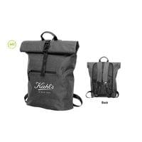 Раница Rolltop, водоустойчива, с джоб, 300D RPET, 40 х 60 cm, черна - 2