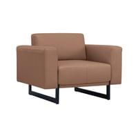 Фотьойл RFG Toledo, екокожа, метална основа, кафяв - 1