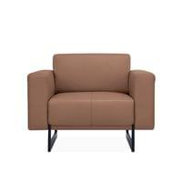 Фотьойл RFG Toledo, екокожа, метална основа, кафяв - 2