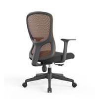 Офис стол RFG Smarter W, дамаска и меш, до 120 kg, черна седалка,... - 3