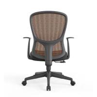 Офис стол RFG Smarter W, дамаска и меш, до 120 kg, черна седалка,... - 4
