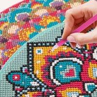 Moxy Платно за рисуване с мъниста Мандала, кръг, зелено - 2