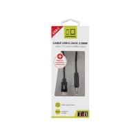 Кабел TNB, USB Type-C към 3.5 mm жак, 1.2 m, черен - 2