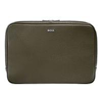 Hugo Boss Чанта за лаптоп Classic Grained, зелена - 1