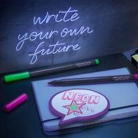 Faber-Castell Grip Тънкописец, 0.4 mm, неонов, 5 цвята - 2