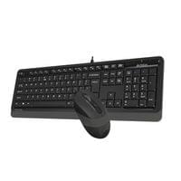 Комплект A4Tech - клавиатура и мишка Fstyler F1010S, с кабел 1.5 m, USB,... - 2