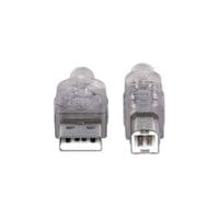 Кабел Manhattan, USB 2.0 A Male/USB 2.0 B Male, 5 m, USB Type A, USB Type B - 2