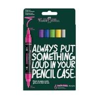 Faber-Castell Акрилен маркер Multimark Vibrant, 6 цвята - 1