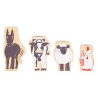 Small Foot Настолна игра Приятели 4 в 1, дървена - 14