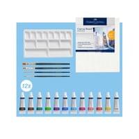 Faber-Castell Акрилни бои Creative Studio, 18 броя, с платно за рисуване - 2