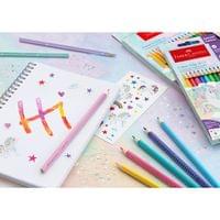 Faber-Castell Цветни моливи Grip 2001, 18 стандартни и 6... - 5
