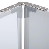 Бяла дъска, тройна, 120 x 480 (120 + 240 + 120) cm, магнитна, с... - 2