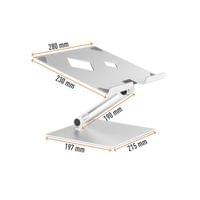 Поставка за лаптоп Durable Rise, сребриста - 7 Поставка за лаптоп Durable Rise, сребриста - 7