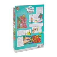 Moxy Платно за оцветяване Еднорог, по номера, с четки и бои - 2