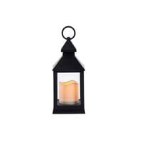 Фенер Giftdecor, малък, пластмасов, LED, черен - 1 Фенер Giftdecor, малък, пластмасов, LED, черен - 1