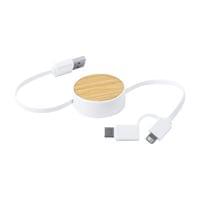 Grets Еко кабел 3 в 1 USB, Lightning, micro USB и USB type C - 1