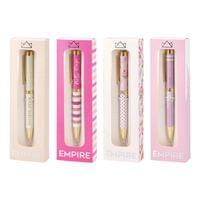 Химикалка Empire Gal, автоматична, 1.0 mm, в кутия, асорти - 0